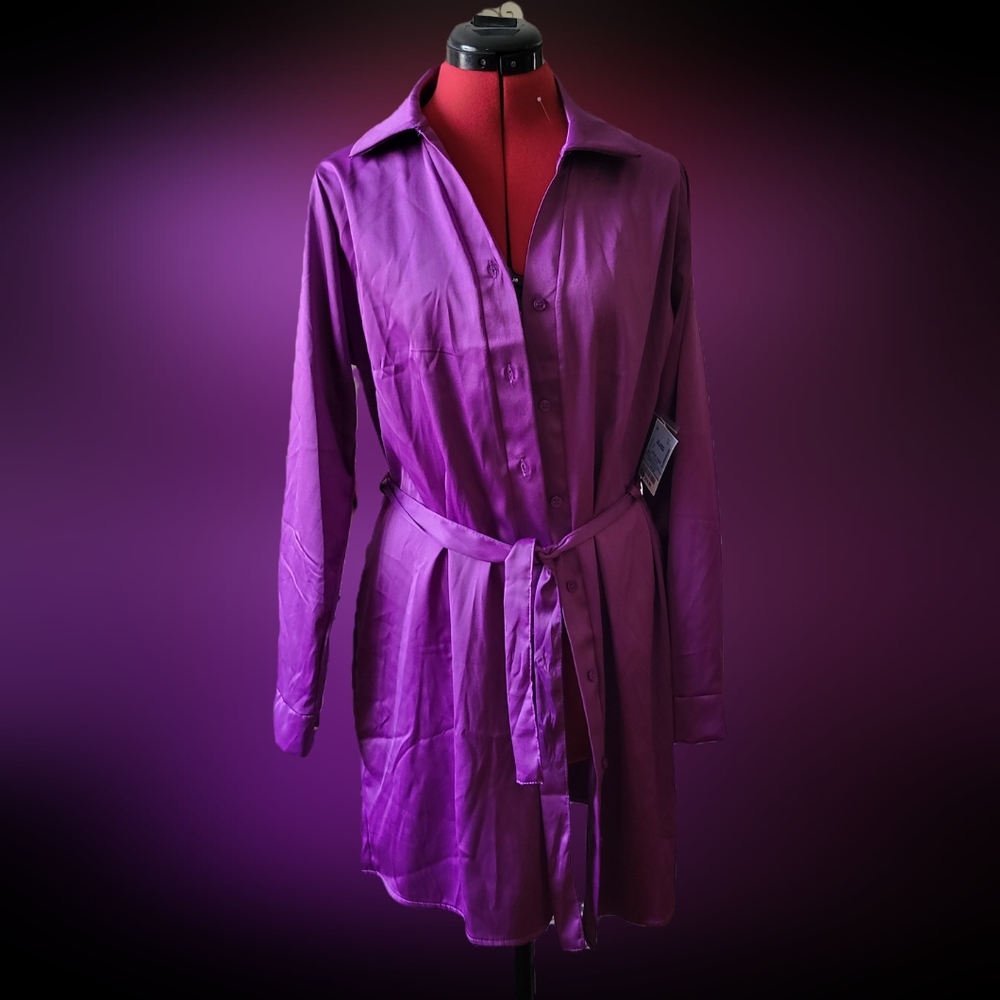 Justify Purple Long Sleeve Dress